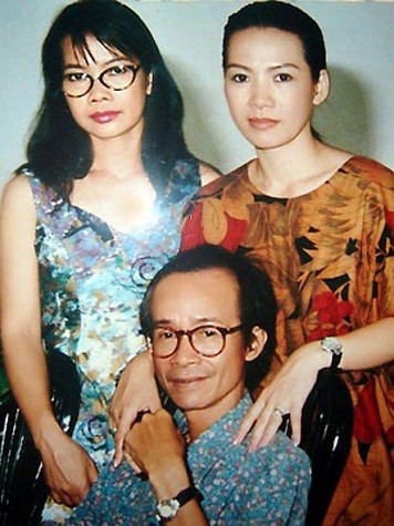 Nhạc sĩ Trịnh Công Sơn và 2 cô em gái Trịnh Hoàng Diệu và Trịnh Vĩnh Trinh